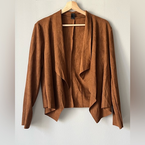 Open Front Asymmetrical Hem Jacket - Picture 4 of 5